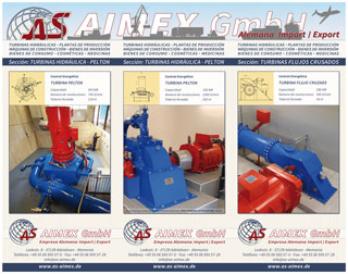 AS AIMEX GmbH - Agencias Comerciales - UNTERLERCHER Turbinas Hidraulicas